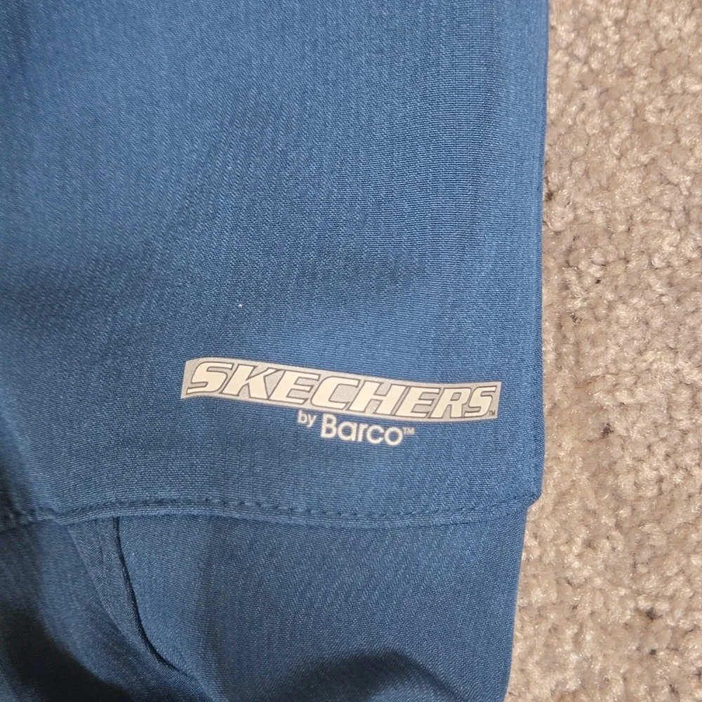 Skechers by Barco‎ Pants Womens 3XL Navy Scrub Cargo Drawstring Stretch Wicking
